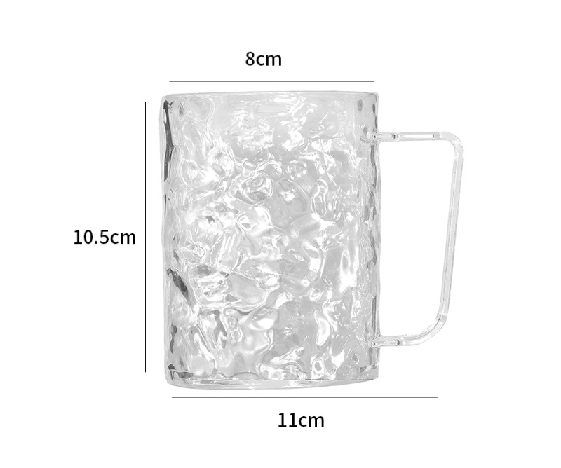 Glacier-patterned mouthwash cup, high-value toothbrush cup, universal, light luxury, high transparency, creative home toothbrush cup.