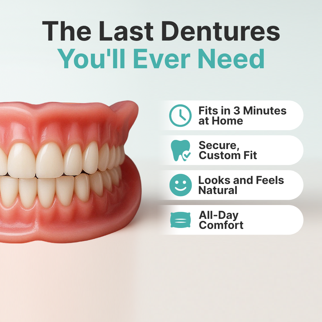 Ends Today: 70% OFF!OUVUS®? Custom-Fit Full Functional DenturesMake you more confident